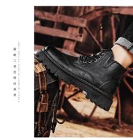Botas de Motocicleta Bajo Capas para Hombres 2025 Zapatos de Trabajo de Cuero Cálido y Antideslizante Impermeable con Estilo Moderno - details 8