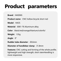 HASSNS-vástago de potencia para bicicleta de montaña y carretera, puente de 35mm de potencia, mesa de manillar, elevador de vástago ajustable, 31 y 8 - details 2
