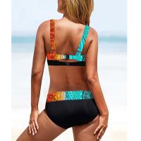 Conjunto de bikini con realce para mujer, traje de baño Sexy a rayas de colores, con sujetador acolchado, ropa de baño femenina - details 8