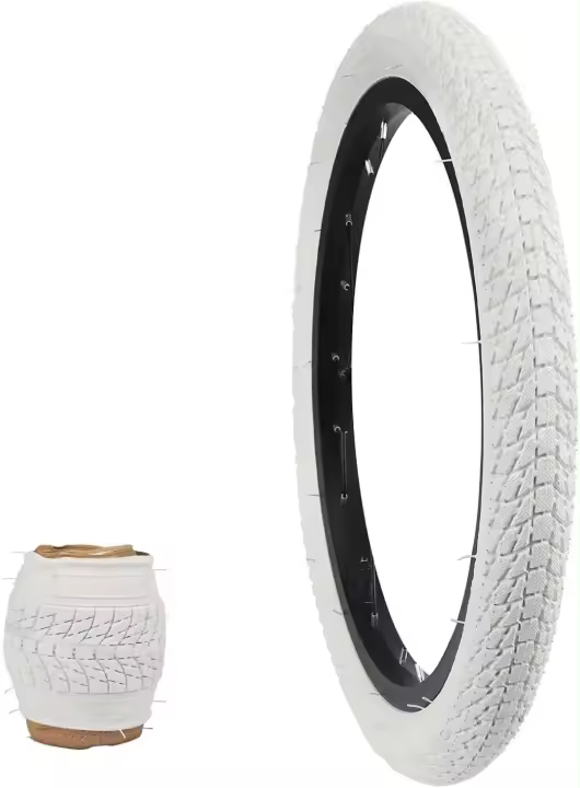ZUKKA x 1.75 Neumático blanco, neumático de bicicleta para MTB de 16 pulgadas, bicicleta para niños, bicicleta para niños, bicicleta para estudiantes, bicicleta para niñas - 1
