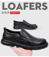 Nuevos zapatos de cuero para hombres, calzado informal, transpirable, de negocios, con pedal - details 1