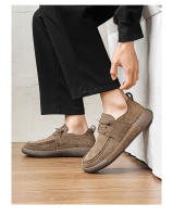 Mocasines, cordones elásticos, cómodos y versátiles, piel de cerdo transpirable, desodorante absorbente del sudor en el interior - details 15