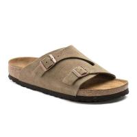 BK Birkenneth Zapatillas de forro polar para hombres y mujeres, zapatos planos de corcho con doble botonadura, prendas de vestir, zapatos de piel de vaca - details 2