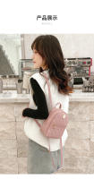 Mochila pequeña bordada para mujer, bolsos escolares coreanos, bolso de hombro para mujer, estilo extranjero, #039 - details 4