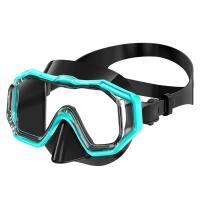 Máscara de buceo panorámica, máscara de snorkel de 3 ventanas con cubierta para la nariz, gafas de snorkel antiniebla, equipo libre de buceo y entrenamiento de natación - details 0