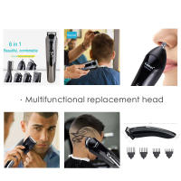 Kemei-cortadora de pelo eléctrica, Kit de belleza, afeitadora multifunción, recortadora de barba, corte inalámbrico, hine, pantalla LCD 5 - details 14