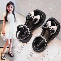 Sandalias de moda para niños verano nuevas niñas arco perla princesa zapatos suela suave antideslizante zapatos de playa - details 4