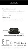 Bolsa cuadrada pequeña, nueva y sencilla, ligera, de lujo, de alta calidad, tipo bandolera, bolso de mensajero. - details 1