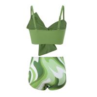 Traje de Baño de Tirantes de Cintura Alta Estilo Lazo para Niñas Prenda de Baño para Niñas 5-14 Años Traje de Baño de Moda para Mujeres - details 13