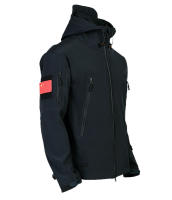 Chaqueta de Senderismo Impermeable para Hombres en Invierno-Otoño Abrigo Suave de Carcasa Táctica a Prueba de Viento con Capucha Ideal para Pesca, Acampar, Escalar - details 6