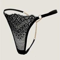 Ropa interior erótica sexy transparente para mujer, Tanga Ense de cintura alta, ropa interior hueca - details 6