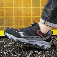 Zapatillas de seguridad ligeras y transpirables con puntera de acero, diseño antiperforación y antigolpes, zapatos de trabajo para hombres - details 7