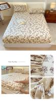 Bonenjoy-sábana ajustable de estilo Floral, ropa de cama suave, transpirable, protectores de colchón, fundas de cama para el hogar (sin funda de almohada) - details 3