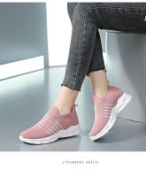 Nuevas zapatillas de deporte de punto transpirables para mujer, zapatos para correr informales antideslizantes - details 11
