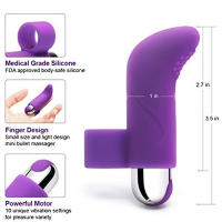 Vibrador de silicona para dedo, Juguetes sexuales para lesbianas, masajeador del punto G, masturbador femenino, producto recargable para adultos - details 6
