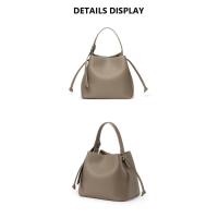 Bolso de cubo para mujer de gran capacidad con cordón con para llevar a mano cesta de verduras bolso de moda bolso de hombro pequeño bolso de mano - details 6