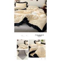 Conjunto de Cama de Algodón Tejido Nube Borde Sombrero de Cama de Cuatro Piezas - details 24