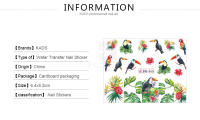 KADS-pegatinas de agua de flores para uñas, calcomanías 3D, transferencia de agua, tatuajes de uñas - details 1