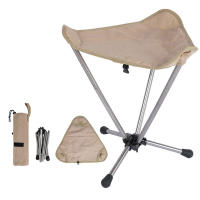 Taburete plegable con trípode para hombre y mujer, silla plegable duradera, fácil de plegar, ideal para viajes y Pesca - details 4