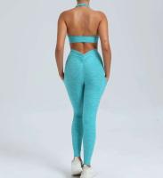 Leggings de dos piezas con espalda en V, gimnasio Tre, conjunto de entrenamiento para correr, ropa deportiva para mujer, traje de yoga - details 30
