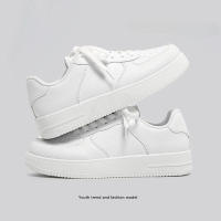Zapatos de tablero de primavera para hombres y mujeres, con suela gruesa y zapatos blancos altos - details 2