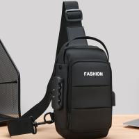 Bolso de pecho antirrobo para hombre, correa ajustable, puerto de carga USB, bolso bandolera con contraseña, impermeable, gran capacidad - details 14