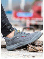 Zapatos de seguridad transpirables, zapatillas de trabajo con protección, antipinchazos, punta de acero, antideslizantes, Verano - details 17