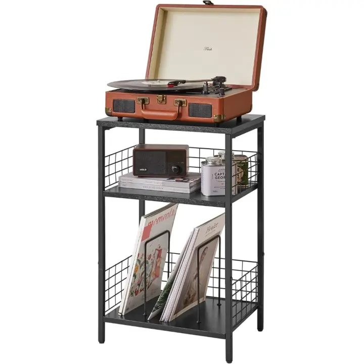 Estantería Industrial de Negro 40×29×62.5CM Ideal para Estudio, Dormitorio - 1