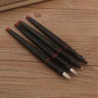 Pluma estilográfica negra de moda, bolígrafo de tinta con punta doblada de plástico de cuerpo largo de 0,38 mm y 0,5 mm, suministros de oficina, papelería, novedad de 2022 - details 3
