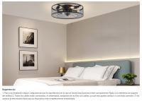 Ventilador de techo silencioso de 45 cm con iluminación, mando a distancia,velocidad del viento ajustable - details 1