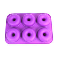 Molde de silicona antiadherente para hornear Donuts, herramienta de confitería para rosquillas de 6 cavidades, apta para lavavajillas, forma perfecta - details 7