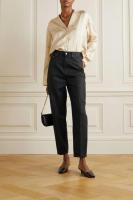 IOO 2025 nuevo de nuevo tubo de primavera elástico recto pantalones vaqueros recubiertos de nueve puntos mujer de cintura alta delgada - details 3