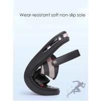 Sandalias de piel auténtica para hombre, chanclas de playa con amortiguación de aire, de diseñador, con hebilla, envueltas en el tobillo, de marca - details 14