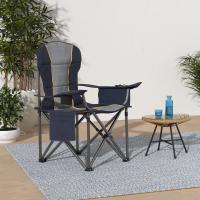 Silla de Camping Plegable de Gran Tamaño Azul Soporte de 450 Libras Silla Deportiva para Césped con Portavasos y Bolsa Térmica - details 1