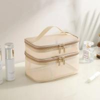 Bolsa De Maquillaje Grande Para Viajes Resistente Al Agua Estuche De Almacenamiento Para Mujer Con Cierre De Cremallera Estilo Casual - details 8