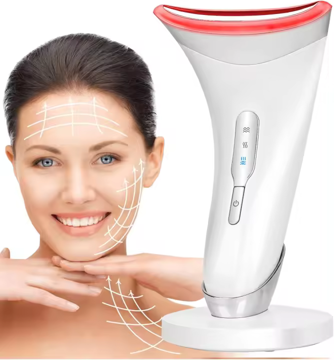 Masajeador Facial Multifuncional Herramienta de Cuidado de la Piel para Mejolar, Reafirmar y Estirar Equipo de Belleza Blanco - 1