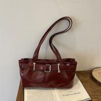 Bolso de hombro con hebilla francesa que combina con todo, bolso de cuero de Color sólido para ocio, bolso de mano para ir al trabajo Y2k para mujer - details 12