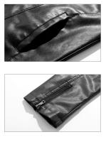 Chaifenko Chaqueta de Piloto Retro a Prueba de Viento Cuello Flip, Moda de Otoño Primavera, Material de Poliéster, Lavado en Máquina - details 6