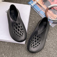 Zapatillas deportivas al aire libre material EVA suela gruesa aumentando la marea verano playa baotou agujero zapatos nuevos hombres y mujeres - details 22
