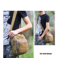 Bolsa táctica pequeña para viajes, pesca, senderismo, caza, deportes al aire libre, bandolera de pecho, bolsa militar del ejército - details 2