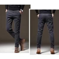 Pantalones Rectos de Pierna Ancha para Hombres en Invierno Ropa de Calle Básica de Alta Cintura - details 7
