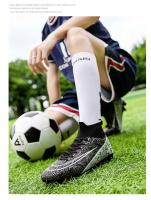 Zapatos deportivos de entrenamiento anchos para fútbol TF AG FG de tobillo alto antideslizantes Foo para interiores de césped para hombres y mujeres - details 9