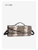 Bolso bandolera de un solo hombro de noche de moda de alta gama tejido a mano con patrón de serpiente para mujer - details 13