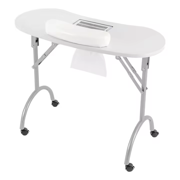 Mesa de Manicura Plegable Moderna de Medio Siglo Montada en China Forma Rectangular - 1