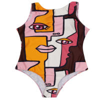 Arte corporal abstracto Traje de baño onesie transfronterizo de alta elasticidad europeo y americano - details 21