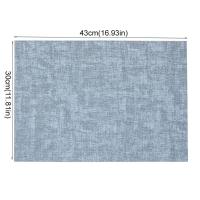 Mantel Individual de estilo nórdico para decoración de mesa, tapete Rectangular de cuero PU para platos, posavasos lavables impermeables para comedor, 4 Uds. - details 0