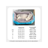 Cama cálida cuadrada para perro y gato, nido suave a prueba de humedad, elástico, con función de almohada para el cuello - details 0