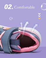 Zapatillas de tenis de moda para niños y niñas, zapatos para correr al aire libre, zapatos deportivos escolares antideslizantes, zapatos cómodos de malla transpirable, color rosa - details 7