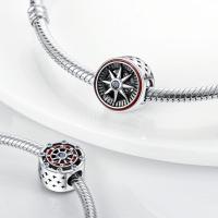 Abalorios de plata 100% auténtica con huellas de pata, joyería fina de cumpleaños para mujer, pulsera de 3mm, regalo con piedra de circón principal - details 14