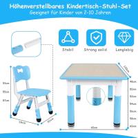 Mesa de Niños Ajustable en Altura Juego de Sillas de 4 Ideal para Jardín de Infantes y Habitación - details 78